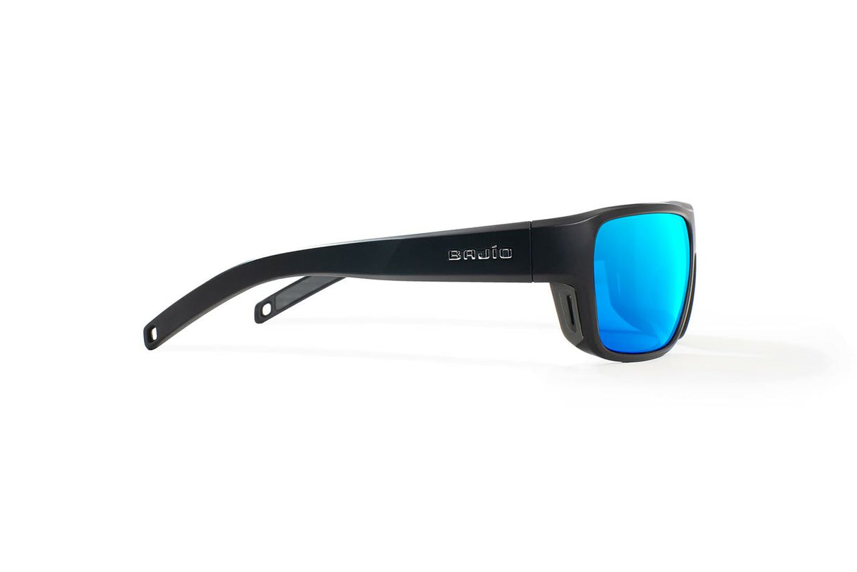 Bajio Rigolets - Polycarbonate - Black Matte Blue Mirror