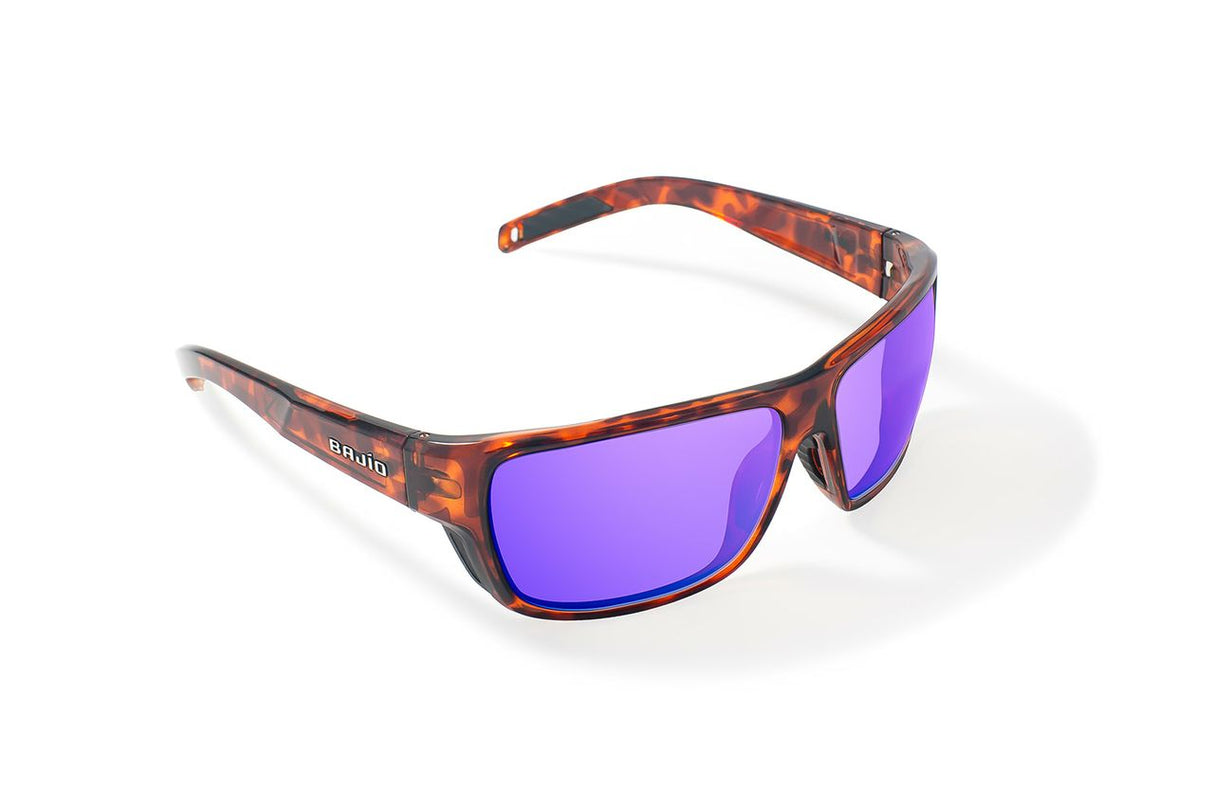 Bajio Rigolets - Polycarbonate - Brown Tort Gloss Violet Mirror