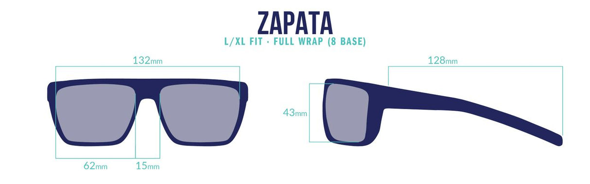 Bajio Zapata - Glass - Matte Black Green Mirror