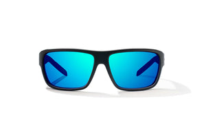 Bajio Rigolets - Polycarbonate - Black Matte Blue Mirror