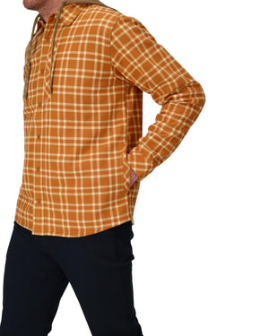Simms Coldweather Hooded Shacket - Wakemup Plaid: Stonefly