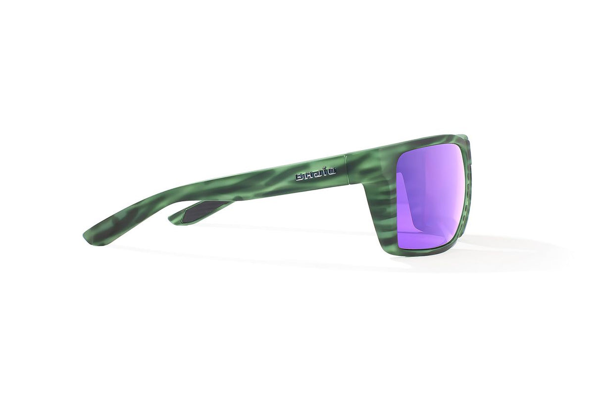 Bajio Stiltsville - Polycarbonate - Green Stripe Matte Violet Mirror