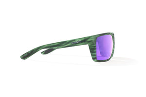 Bajio Stiltsville - Polycarbonate - Green Stripe Matte Violet Mirror