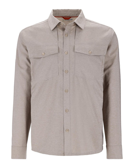 Simms No-See-Um Bugstopper Shirt - Dolomite Heather