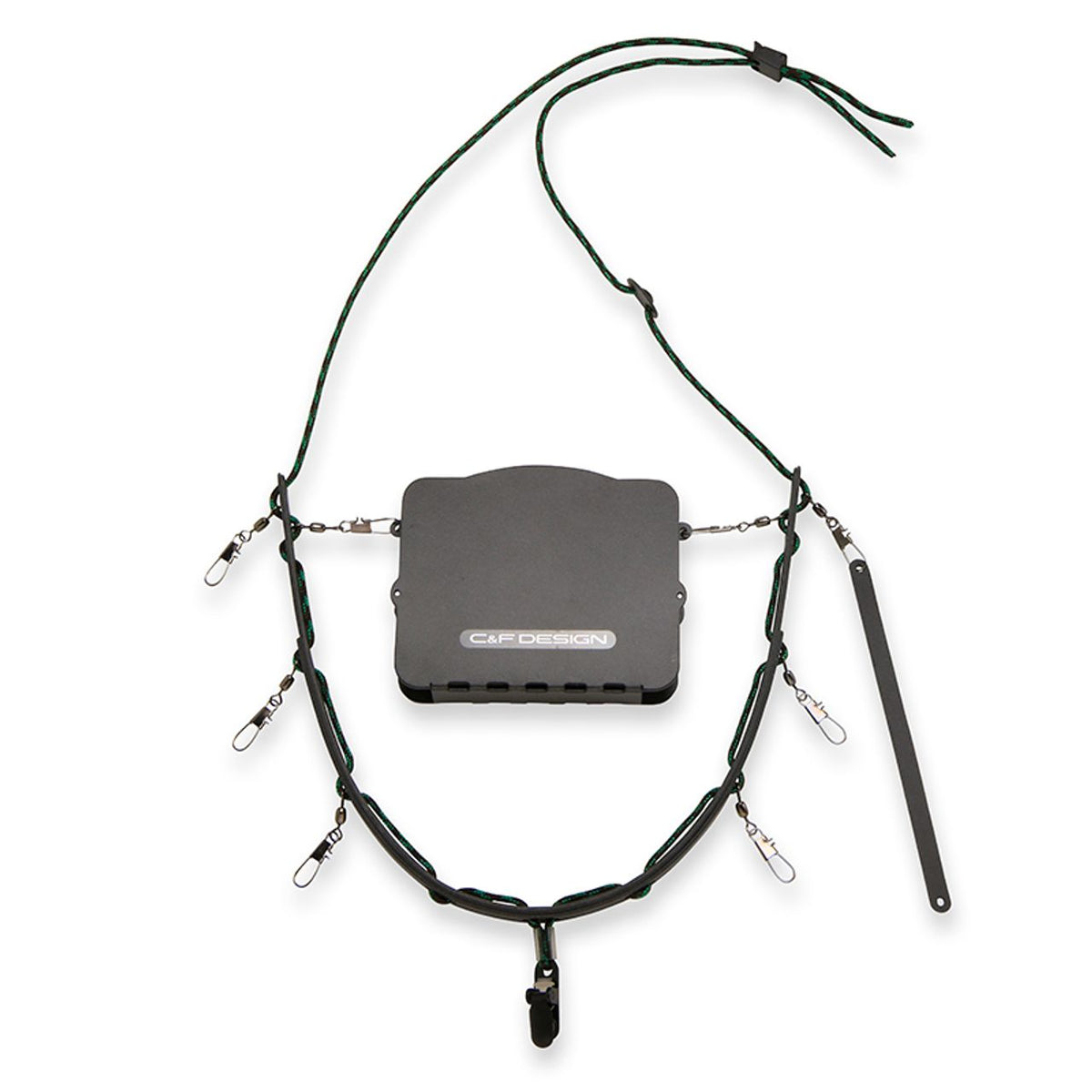 C&F Design Lanyard with Universal System Fly Patch - Grey