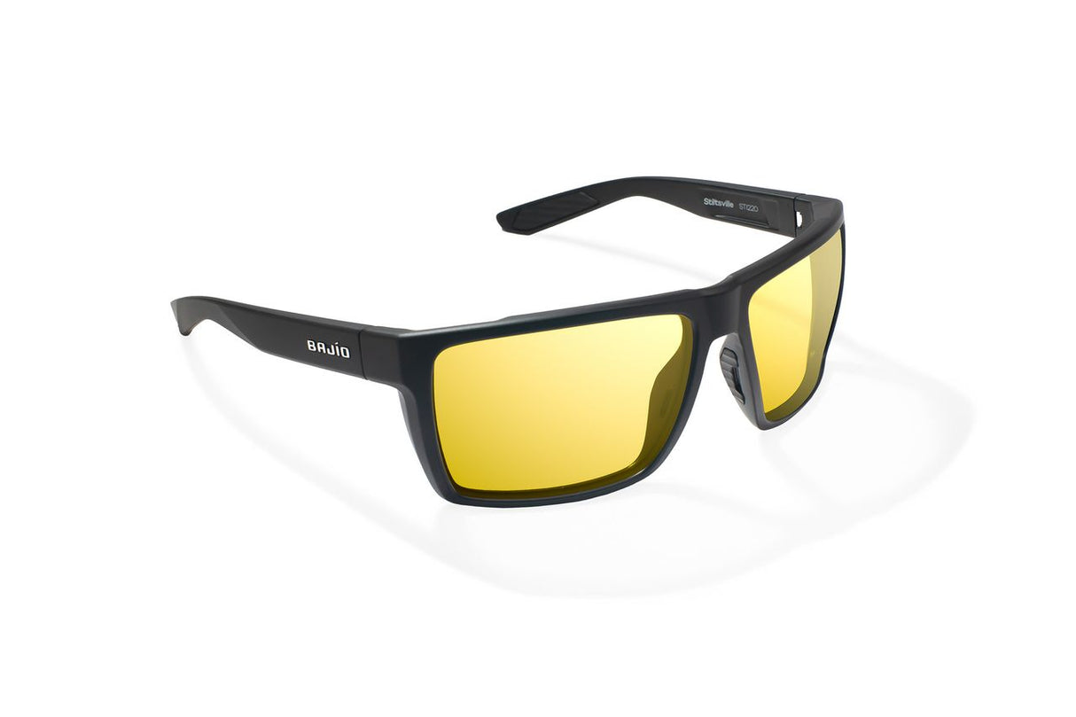 Bajio Stiltsville - Glass - Black Matte Yellow Mirror