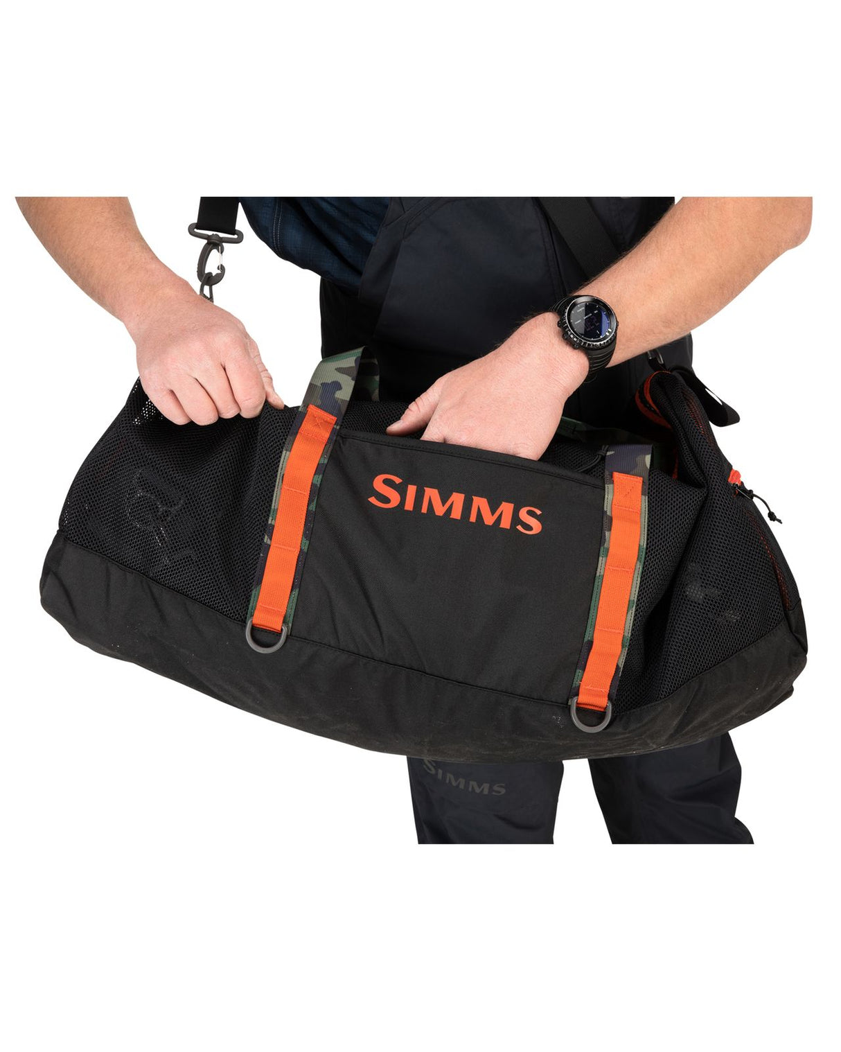 Simms Challenger Mesh Duffel 60L - Black