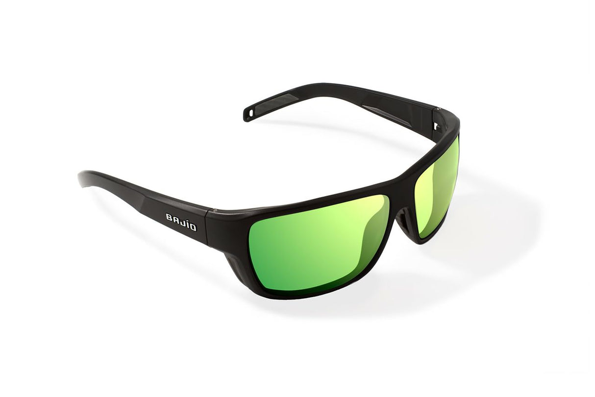 Bajio Rigolets - Polycarbonate - Black Matte Green Mirror