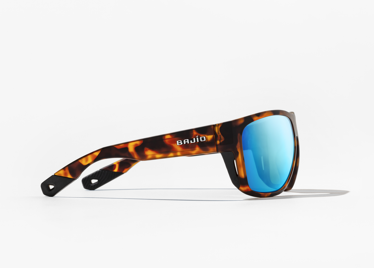 Bajio Las Rocas - Polycarbonate - Brown Tort Matte Blue Mirror