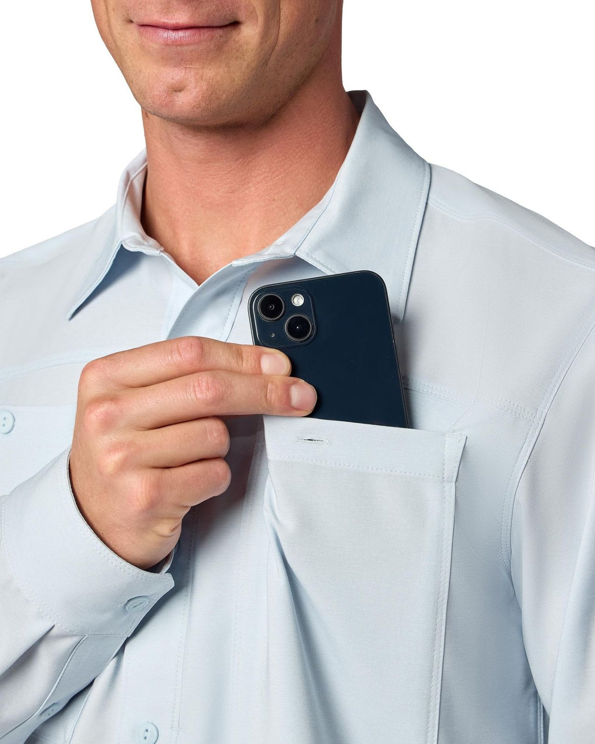 Simms Launch Shirt - Bimini Blue Heather