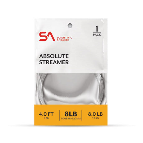 Scientific Anglers Absolute Streamer Leader 4' - Clear