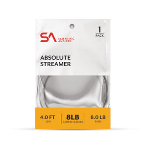 Scientific Anglers Absolute Streamer Leader 4' - Clear