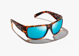 Bajio Piedra - Polycarbonate - Dark Tort Matte Blue Mirror