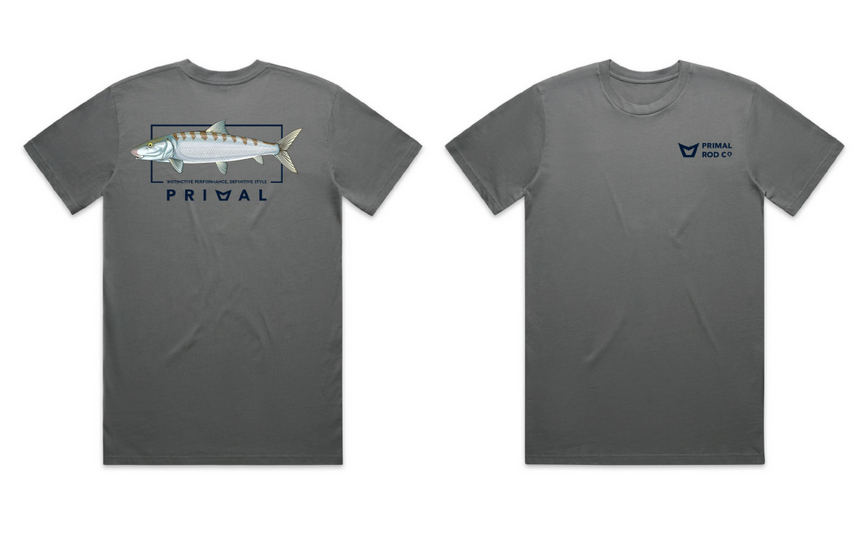 Primal Artist Tee Bonefish - Steel Grey