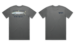 Primal Artist Tee Bonefish - Steel Grey