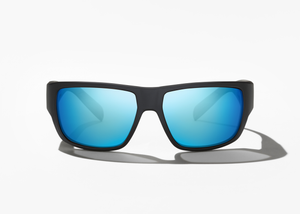 Bajio Piedra - Glass - Black Matte Blue Mirror