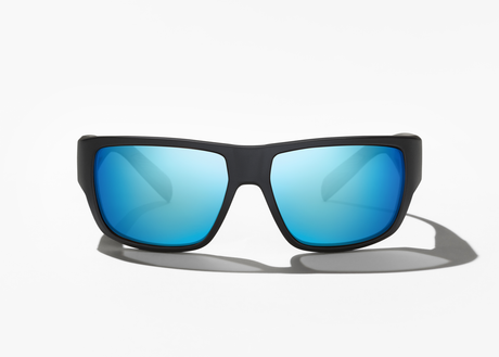 Bajio Piedra - Glass - Black Matte Blue Mirror