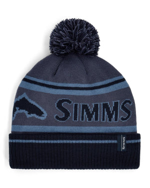 Simms Tip-Up Pom Beanie - Huckleberry