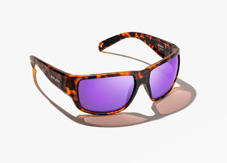 Bajio Piedra - Polycarbonate - Dark Tort Matte Violet Mirror