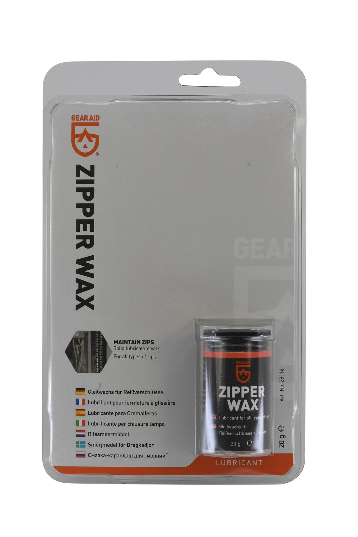 Simms Max Wax Zipper Lube 20gr. - N/A