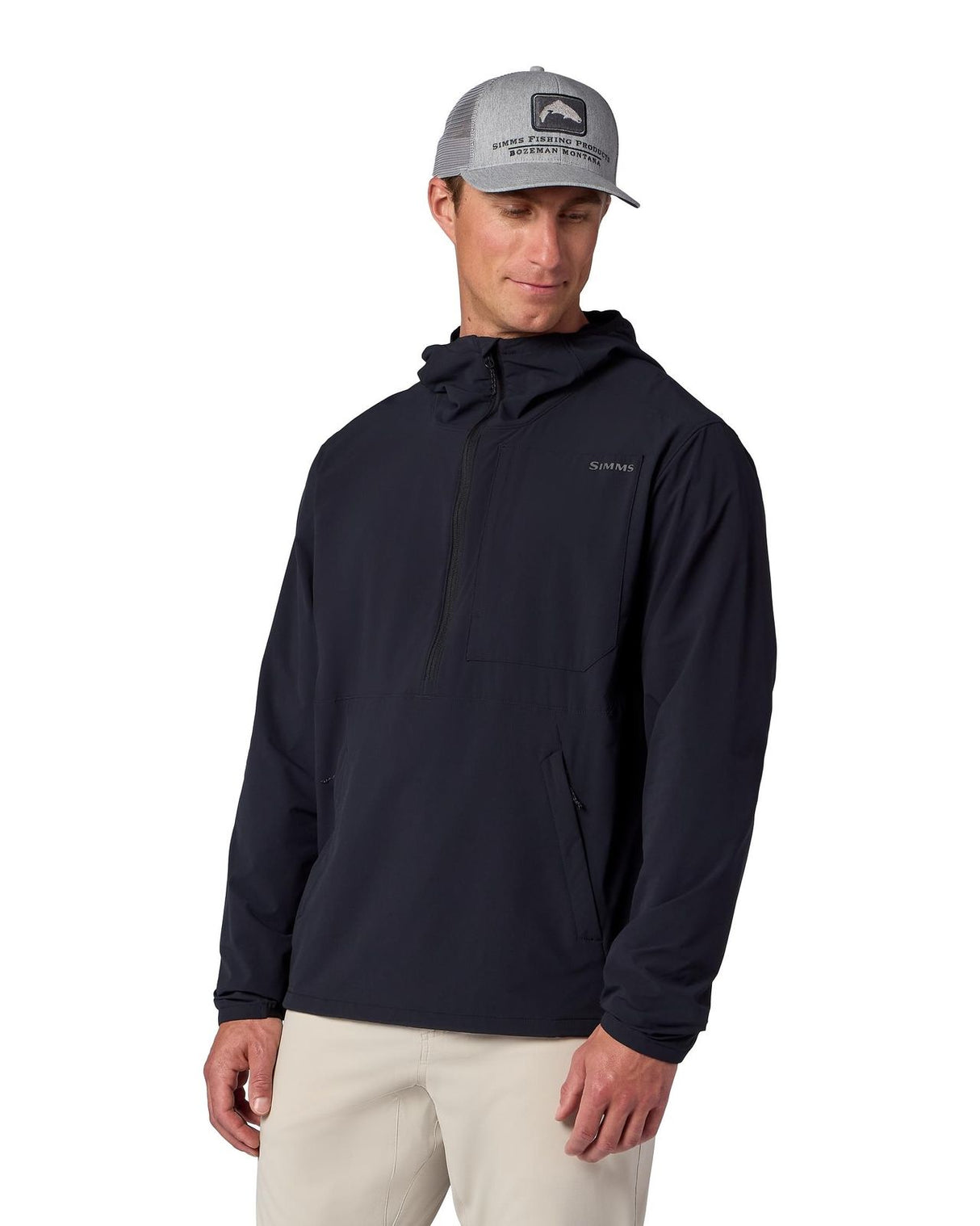 Simms Rogue Flex Half-Zip Pullover - Black