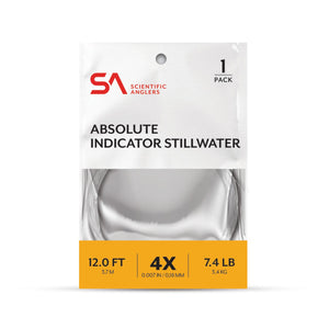 Scientific Anglers Absolute Indicator/Stillwater Leader 12' - Clear