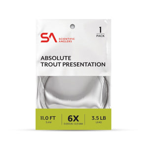 Scientific Anglers Absolute Trout Presentation Leader 11' - Clear