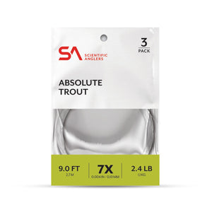 Scientific Anglers Absolute Trout Leader 9' 3-PK - Clear